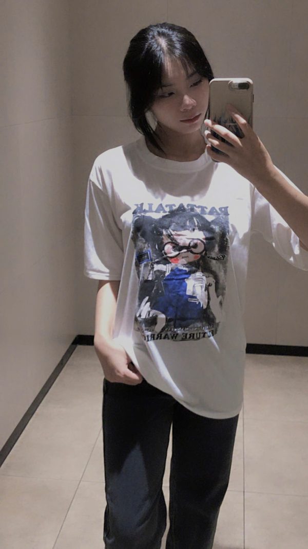 Áo Thun Nam Nữ Form Rộng Unisex, Áo Oversize Basic Chất Cotton Co Giãn Mềm Mại - Hình ảnh 2