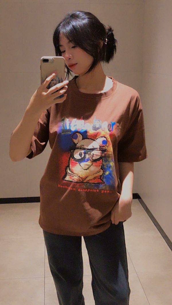 Áo Phông Oversize Unisex Đẹp, Mặc Cặp – Đi Chơi – Ở Nhà – Hot Trend GenZ - Hình ảnh 2